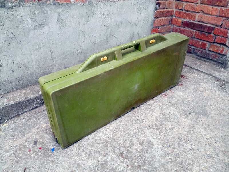 maleta mesa banco plegable picnic camping plast desgastado 43-68.5x86x66-135.5 1u